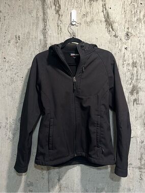 Kirkland Signature Men's Black Hooded Softshell Jacket